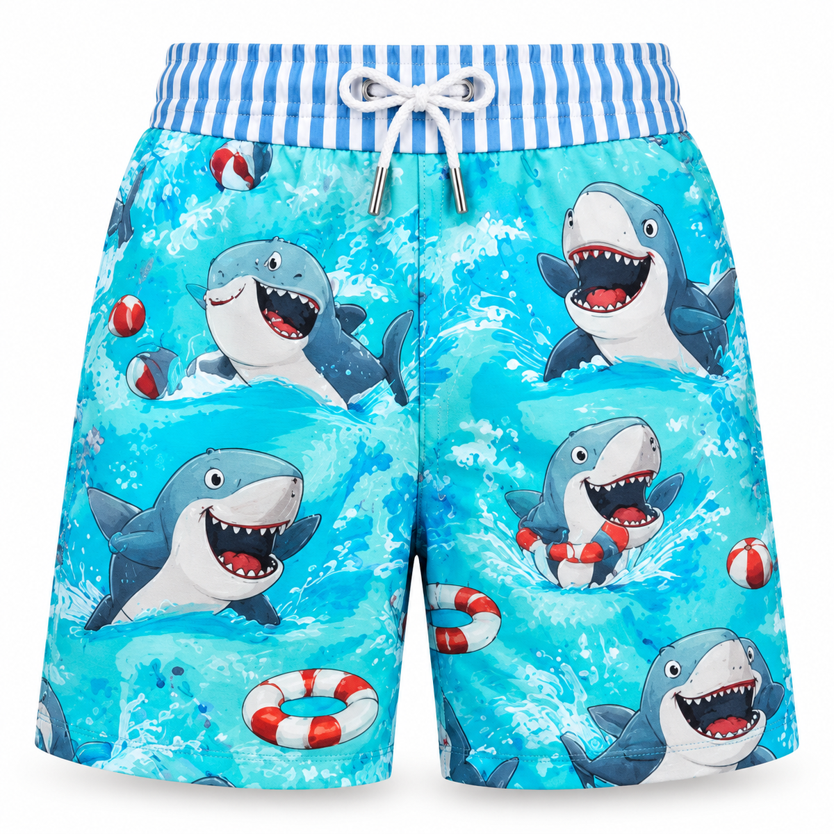 Haai-swembroek — vooraansig